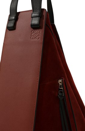 Женская сумка hammock LOEWE бордового цвета, арт. A538H02X01 | Фото 2 (Сумки-технические: Сумки через плечо, Сумки top-handle; Материал: Натуральная кожа; Размер: large)