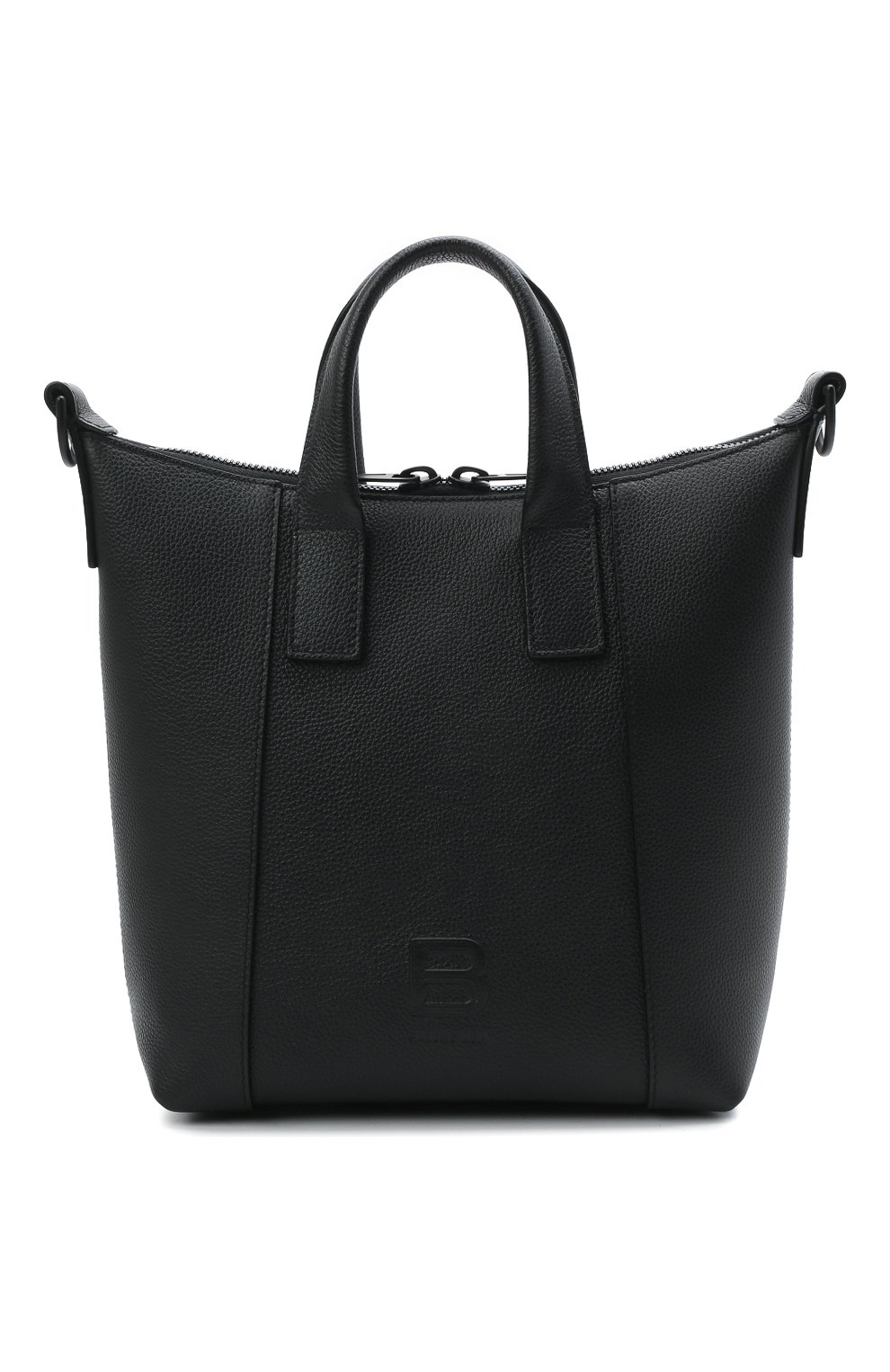 Мужская кожаная сумка-тоут hourglass BALENCIAGA черного цвета, арт. 644718/15Y37 | Фото 1