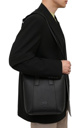 Мужская кожаная сумка-тоут hourglass BALENCIAGA черного цвета по цене 99500 руб., арт. 644718/15Y37 | Фото 5 Мужская кожаная сумка-тоут hourglass BALENCIAGA черного цвета, арт. 644718/15Y37 | Фото 5