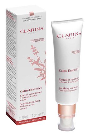 Увлажняющая эмульсия для чувствительной кожи calm-essentiel (50ml) CLARINS бесцветного цвета, арт. 80073156 | Фото 2 (Тип продукта: Эмульсии; Назначение: Для лица)
