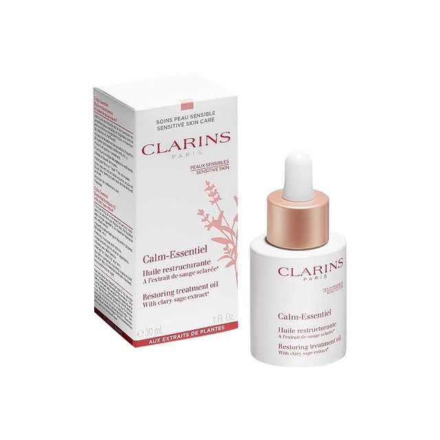 фото Восстанавливающее масло для чувствительной кожи calm-essentiel clarins