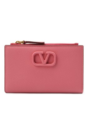 Женский кожаный футляр для кредитных карт VALENTINO розового цвета по цене 34600 руб., арт. VW0P0T46/RQR | Фото 1 Женский кожаный футляр для кредитных карт VALENTINO розового цвета, арт. VW0P0T46/RQR | Фото 1
