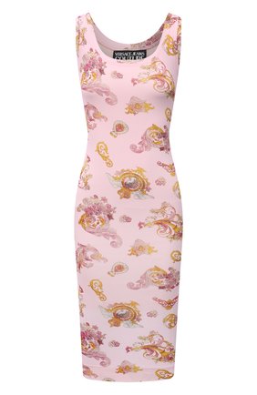 Женское платье из вискозы VERSACE JEANS COUTURE розового цвета по цене 24350 руб., арт. D2HWA409-WDP946/S0020 | Фото 1 Женское платье из вискозы VERSACE JEANS COUTURE розового цвета, арт. D2HWA409-WDP946/S0020 | Фото 1