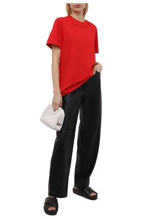 Женская хлопковая футболка GIVENCHY красного цвета по цене 59950 руб., арт. BW707Z3Z4Z | Фото 2 Женская хлопковая футболка GIVENCHY красного цвета, арт. BW707Z3Z4Z | Фото 2