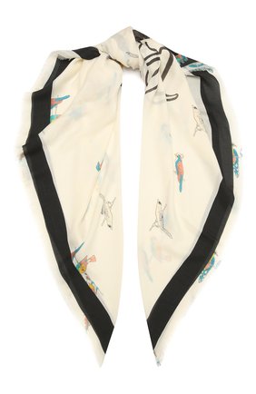 Женский платок loewe x paula's ibiza LOEWE белого цвета по цене 45700 руб., арт. F000255X26 | Фото 1 Женский платок loewe x paula's ibiza LOEWE белого цвета, арт. F000255X26 | Фото 1 (Материал: Текстиль; Принт: С принтом)