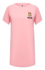 Женская хлопковая футболка MOSCHINO розового цвета, арт. A1910/9021 | Фото 1 (Материал внешний: Хлопок; Женское Кросс-КТ: Футболка-белье)