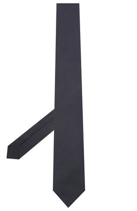 Мужской галстук из шелка и хлопка VAN LAACK темно-синего цвета, арт. LUIS-EL/K04039 | Фото 2 (Материал: Текстиль, Хлопок, Шелк; Принт: Без принта)