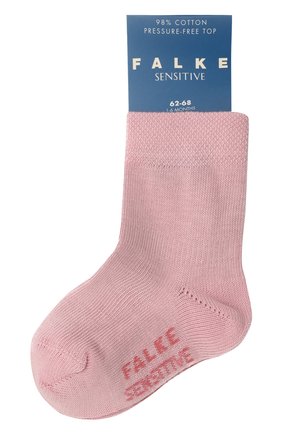 Детские хлопковые носки FALKE розового цвета, арт. 10626. | Фото 1 (Региональные ограничения белый список (Axapta Mercury): RU)
