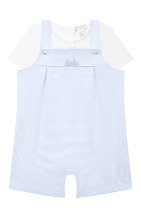 Детский комплект из боди и комбинезона KISSY KISSY голубого цвета по цене 5980 руб., арт. KBN05655I | Фото 1 Детский комплект из боди и комбинезона KISSY KISSY голубого цвета, арт. KBN05655I | Фото 1
