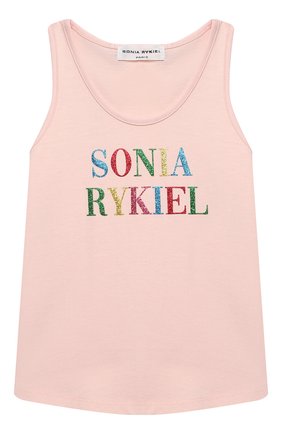 Детский хлопковый топ SONIA RYKIEL ENFANT светло-розового цвета по цене 4995 руб., арт. 21S1TS23 | Фото 1 Детский хлопковый топ SONIA RYKIEL ENFANT светло-розового цвета, арт. 21S1TS23 | Фото 1