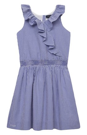 Детское хлопковое платье POLO RALPH LAUREN синего цвета по цене 10650 руб., арт. 313832972 | Фото 1 Детское хлопковое платье POLO RALPH LAUREN синего цвета, арт. 313832972 | Фото 1 (Материал внешний: Хлопок; Случай: Повседневный; Девочки Кросс-КТ: Платье-одежда; Рукава: Короткие; Материал подклада: Хлопок; Ростовка одежда: 10 - 11 лет | 140 - 146см, 12 лет | 152 см, 8 лет | 128 см, 9 лет | 134 см)