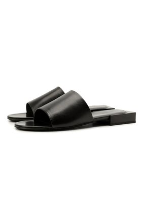 Женские кожаные шлепанцы box f05 BALENCIAGA черного цвета по цене 47450 руб., арт. 653796/WA8FF | Фото 1 Женские кожаные шлепанцы box f05 BALENCIAGA черного цвета, арт. 653796/WA8FF | Фото 1