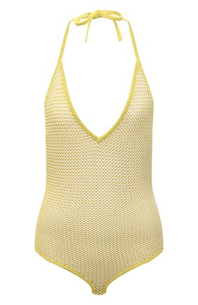 Женское боди BOTTEGA VENETA желтого цвета по цене 105000 руб., арт. 657729/V0R60 | Фото 1 Женское боди BOTTEGA VENETA желтого цвета, арт. 657729/V0R60 | Фото 1