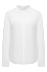 Женская хлопковая рубашка BOSS белого цвета, арт. 50404953 | Фото 1 (Рукава: Длинные; Принт: Без принта; Женское Кросс-КТ: Рубашка-одежда; Длина (для топов): Стандартные; Материал внешний: Хлопок; Стили: Классический)