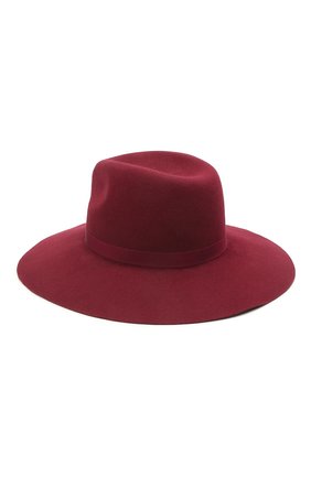 Женская шляпа fedora new COCOSHNICK HEADDRESS бордового цвета по цене 27000 руб., арт. fedoranewm-10 | Фото 2 Женская шляпа fedora new COCOSHNICK HEADDRESS бордового цвета, арт. fedoranewm-10 | Фото 2
