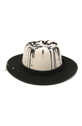Женская шляпа drop punk cross COCOSHNICK HEADDRESS черно-белого цвета по цене 28500 руб., арт. dropm-pc2 | Фото 2 Женская шляпа drop punk cross COCOSHNICK HEADDRESS черно-белого цвета, арт. dropm-pc2 | Фото 2