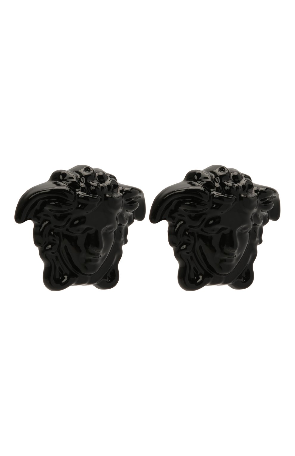 Женские серьги la medusa VERSACE черного цвета по цене 30800 руб., арт. DG28466/DMTV1 | Фото 3 Женские серьги la medusa VERSACE черного цвета, арт. DG28466/DMTV1 | Фото 3