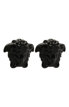 Женские серьги la medusa VERSACE черного цвета по цене 30800 руб., арт. DG28466/DMTV1 | Фото 3 Женские серьги la medusa VERSACE черного цвета, арт. DG28466/DMTV1 | Фото 3