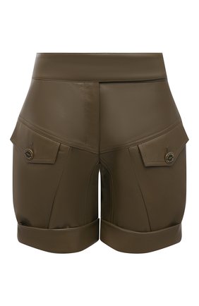 Женские кожаные шорты ALEXANDRE VAUTHIER хаки цвета по цене 240500 руб., арт. 211LPA1407 0404 | Фото 1 Женские кожаные шорты ALEXANDRE VAUTHIER хаки цвета, арт. 211LPA1407 0404 | Фото 1