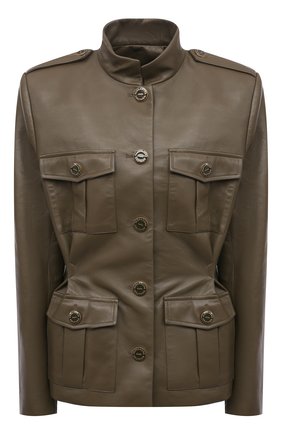 Женский кожаный жакет ALEXANDRE VAUTHIER хаки цвета по цене 365500 руб., арт. 211LJA1401 0404 | Фото 1 Женский кожаный жакет ALEXANDRE VAUTHIER хаки цвета, арт. 211LJA1401 0404 | Фото 1
