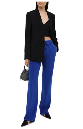 Женские хлопковые брюки TOM FORD синего цвета по цене 104500 руб., арт. PAJ071-FAX830 | Фото 2 Женские хлопковые брюки TOM FORD синего цвета, арт. PAJ071-FAX830 | Фото 2