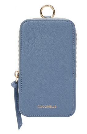 Кожаный чехол для iphone COCCINELLE синего цвета по цене 9505 руб., арт. E2 HJF 17 22 01 | Фото 1 Кожаный чехол для iphone COCCINELLE синего цвета, арт. E2 HJF 17 22 01 | Фото 1