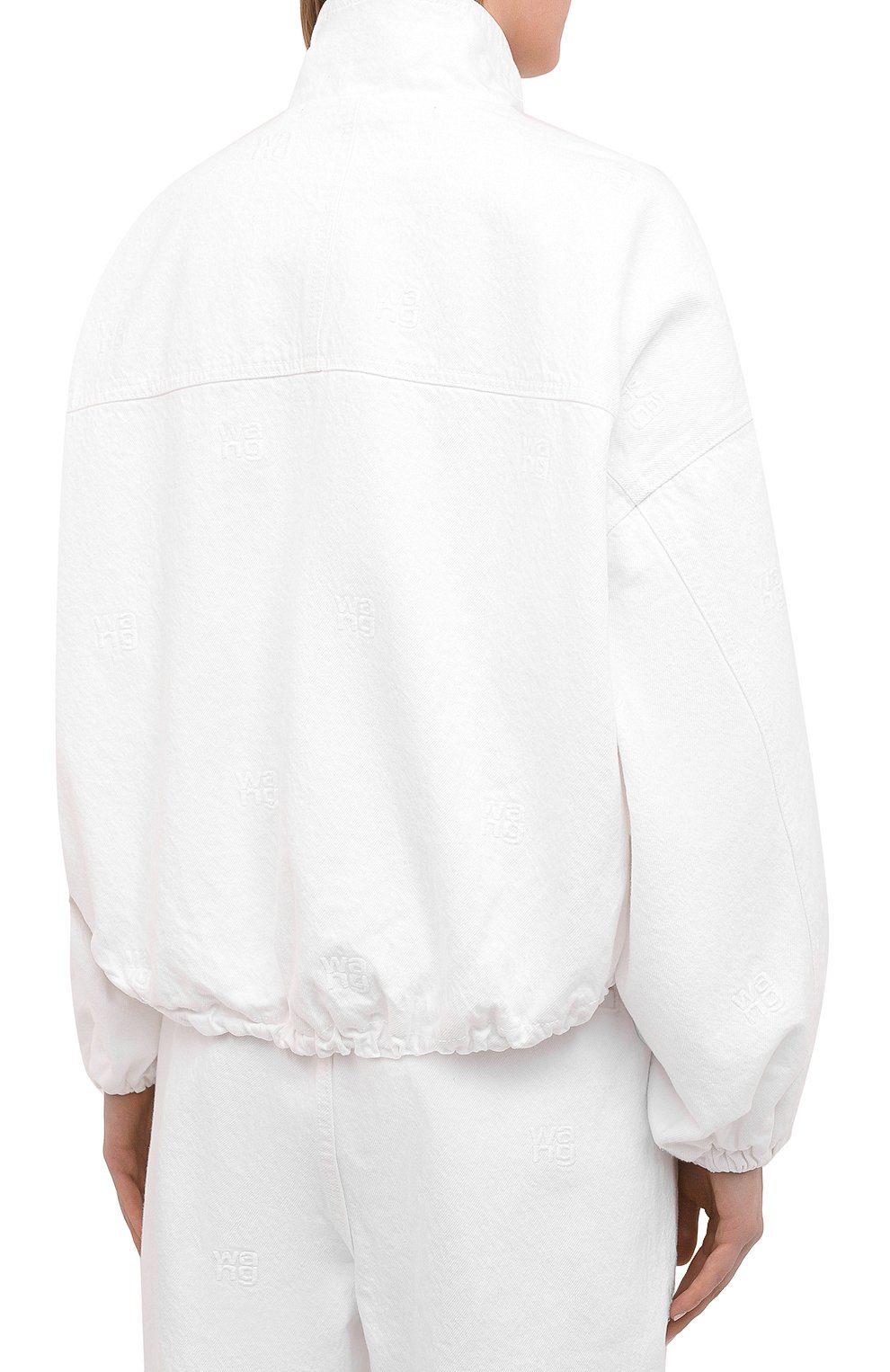 Женская джинсовая куртка DENIM X ALEXANDER WANG белого цвета, арт. 4DC2212932 | Фото 4 (Кросс-КТ: Куртка, Деним; Рукава: Длинные; Реги�ональные ограничения белый список (Axapta Mercury): RU; Материал внешний: Хлопок; Стили: Спорт-шик; Материал подклада: Синтетический материал; Длина (верхняя одежда): Короткие)