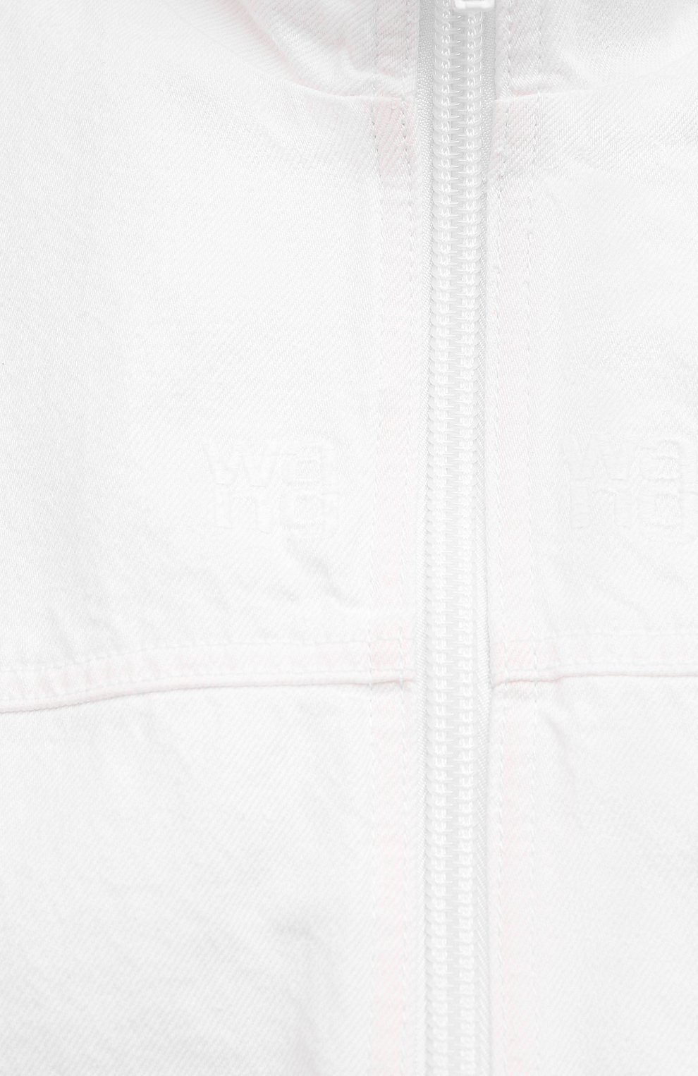 Женская джинсовая куртка DENIM X ALEXANDER WANG белого цвета, арт. 4DC2212932 | Фото 5 (Кросс-КТ: Куртка, Деним; Рукава: Длинные; Региональные ограничения белый список (Axapta Mercury): RU; Материал внешний: Хлопок; Стили: Спорт-шик; Материал подклада: Синтетический материал; Длина (верхняя одежда): Короткие)