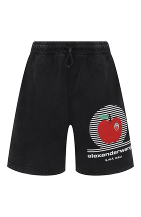 Женские хлопковые шорты ALEXANDER WANG черного цвета по цене 17350 руб., арт. UCC2214003 | Фото 1 Женские хлопковые шорты ALEXANDER WANG черного цвета, арт. UCC2214003 | Фото 1