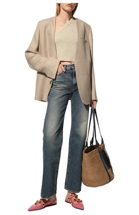 Женские кожаные балетки valentino garavani roman stud runway VALENTINO розового цвета по цене 83450 руб., арт. VW0S0BY5/ZWM | Фото 2 Женские кожаные балетки valentino garavani roman stud runway VALENTINO розового цвета, арт. VW0S0BY5/ZWM | Фото 2
