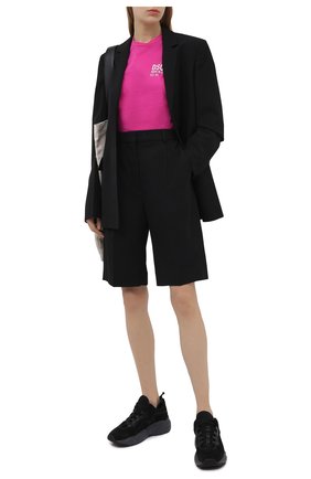 Женская хлопковая футболка DSQUARED2 розового цвета по цене 19800 руб., арт. S72GD0297/S23009 | Фото 2 Женская хлопковая футболка DSQUARED2 розового цвета, арт. S72GD0297/S23009 | Фото 2