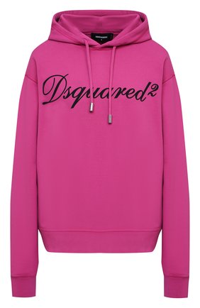 Женский хлопковое худи DSQUARED2 розового цвета по цене 37650 руб., арт. S72GU0317/S25462 | Фото 1 Женский хлопковое худи DSQUARED2 розового цвета, арт. S72GU0317/S25462 | Фото 1