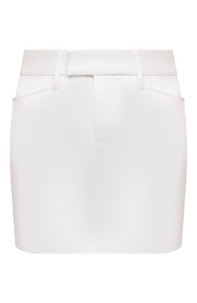 Женская хлопковая юбка DSQUARED2 белого цвета, арт. S72MA0841/S43920 | Фото 1 (Длина Ж (юбки, платья, шорты): Мини; Женское Кросс-КТ: Юбка-одежда; Материал внешний: Хлопок; Стили: Романтичный; Региональные ограничения белый список (Axapta Mercury): RU)