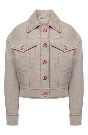 Женская куртка ACNE STUDIOS бежевого цвета по цене 58000 руб., арт. A90346 | Фото 1 Женская куртка ACNE STUDIOS бежевого цвета, арт. A90346 | Фото 1