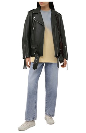 Женская хлопковая футболка ACNE STUDIOS желтого цвета по цене 22150 руб., арт. AL0205 | Фото 2 Женская хлопковая футболка ACNE STUDIOS желтого цвета, арт. AL0205 | Фото 2