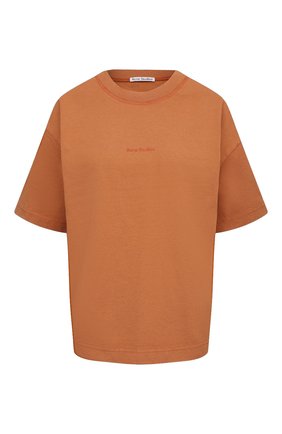 Женская хлопковая футболка ACNE STUDIOS оранжевого цвета по цене 19950 руб., арт. AL0149 | Фото 1 Женская хлопковая футболка ACNE STUDIOS оранжевого цвета, арт. AL0149 | Фото 1