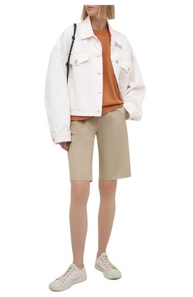 Женская хлопковая футболка ACNE STUDIOS оранжевого цвета по цене 19950 руб., арт. AL0149 | Фото 2 Женская хлопковая футболка ACNE STUDIOS оранжевого цвета, арт. AL0149 | Фото 2