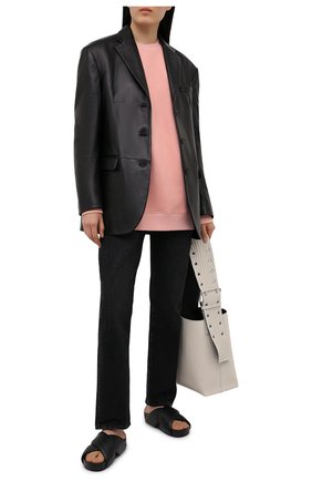 Женский хлопковый свитшот ACNE STUDIOS светло-розового цвета по цене 29950 руб., арт. AI0082 | Фото 2 Женский хлопковый свитшот ACNE STUDIOS светло-розового цвета, арт. AI0082 | Фото 2