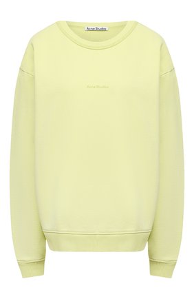 Женский хлопковый свитшот ACNE STUDIOS желтого цвета по цене 29950 руб., арт. AI0067 | Фото 1 Женский хлопковый свитшот ACNE STUDIOS желтого цвета, арт. AI0067 | Фото 1