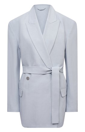 Женский жакет из льна и хлопка ACNE STUDIOS голубого цвета по цене 59900 руб., арт. AH0132 | Фото 1 Женский жакет из льна и хлопка ACNE STUDIOS голубого цвета, арт. AH0132 | Фото 1