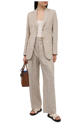 Женский жакет ACNE STUDIOS коричневого цвета по цене 65100 руб., арт. AH0129 | Фото 2 Женский жакет ACNE STUDIOS коричневого цвета, арт. AH0129 | Фото 2
