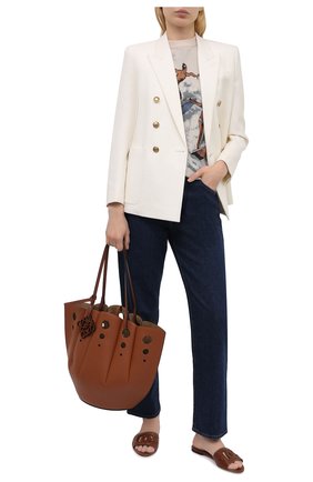 Женские шлепанцы из кожи крокодила bianca DOLCE & GABBANA коричневого цвета по цене 89950 руб., арт. CQ0436/A2W90/CCR0 | Фото 2 Женские шлепанцы из кожи крокодила bianca DOLCE & GABBANA коричневого цвета, арт. CQ0436/A2W90/CCR0 | Фото 2