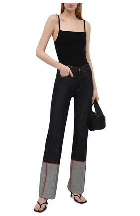 Женские джинсы VICTORIA BECKHAM темно-синего цвета по цене 47850 руб., арт. 1221DJE002654A | Фото 2 Женские джинсы VICTORIA BECKHAM темно-синего цвета, арт. 1221DJE002654A | Фото 2
