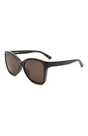 Женские солнцезащитные очки BALENCIAGA черного цвета, арт. 658748/T0007 | Фото 1 (Тип очков: С/з; Очки форма: Квадратные)