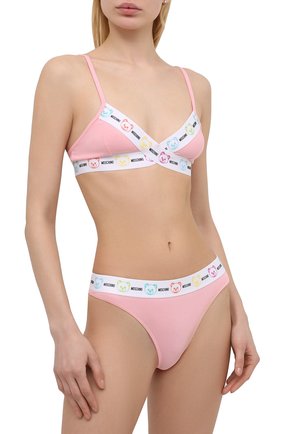 Женский бюстгальтер с мягкой чашкой MOSCHINO UNDERWEAR WOMAN розового цвета по цене 14300 руб., арт. A4636/9021 | Фото 2 Женский бюстгальтер с мягкой чашкой MOSCHINO UNDERWEAR WOMAN розового цвета, арт. A4636/9021 | Фото 2