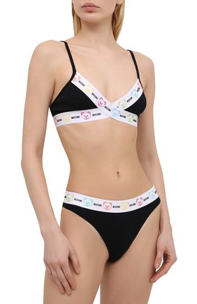 Женский бюстгальтер с мягкой чашкой MOSCHINO UNDERWEAR WOMAN черного цвета по цене 14300 руб., арт. A4636/9021 | Фото 2 Женский бюстгальтер с мягкой чашкой MOSCHINO UNDERWEAR WOMAN черного цвета, арт. A4636/9021 | Фото 2