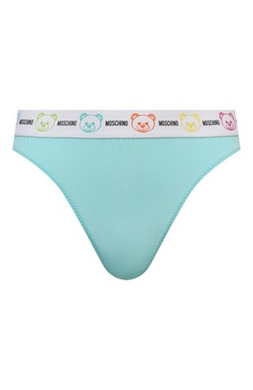 Женские трусы-слипы MOSCHINO UNDERWEAR WOMAN бирюзового цвета по цене 7790 руб., арт. A4709/9021 | Фото 1 Женские трусы-слипы MOSCHINO UNDERWEAR WOMAN бирюзового цвета, арт. A4709/9021 | Фото 1