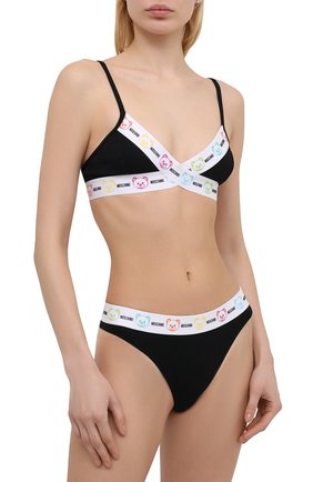 Женские трусы-стринги MOSCHINO UNDERWEAR WOMAN черного цвета по цене 7790 руб., арт. A4710/9021 | Фото 2 Женские трусы-стринги MOSCHINO UNDERWEAR WOMAN черного цвета, арт. A4710/9021 | Фото 2