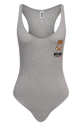 Женские хлопковое боди MOSCHINO UNDERWEAR WOMAN серого цвета по цене 14300 руб., арт. A6006/9021 | Фото 1 Женские хлопковое боди MOSCHINO UNDERWEAR WOMAN серого цвета, арт. A6006/9021 | Фото 1