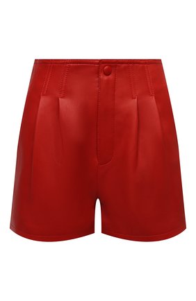Женские кожаные шорты SAINT LAURENT красного цвета по цене 231500 руб., арт. 648333/Y50A2 | Фото 1 Женские кожаные шорты SAINT LAURENT красного цвета, арт. 648333/Y50A2 | Фото 1